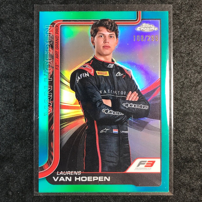 2025 Topps Chrome F1 LAURENS VAN HOEPEN Teal 108/299 #63