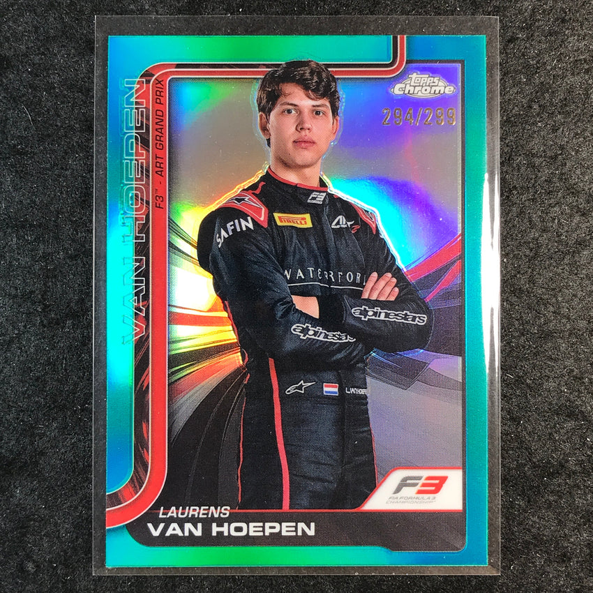 2025 Topps Chrome F1 LAURENS VAN HOEPEN Teal 294/299 #63