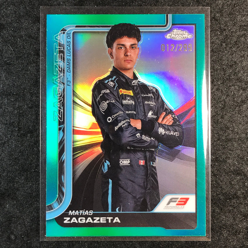 2025 Topps Chrome F1 MATIAS ZAGAZETA Teal 12/299 #70