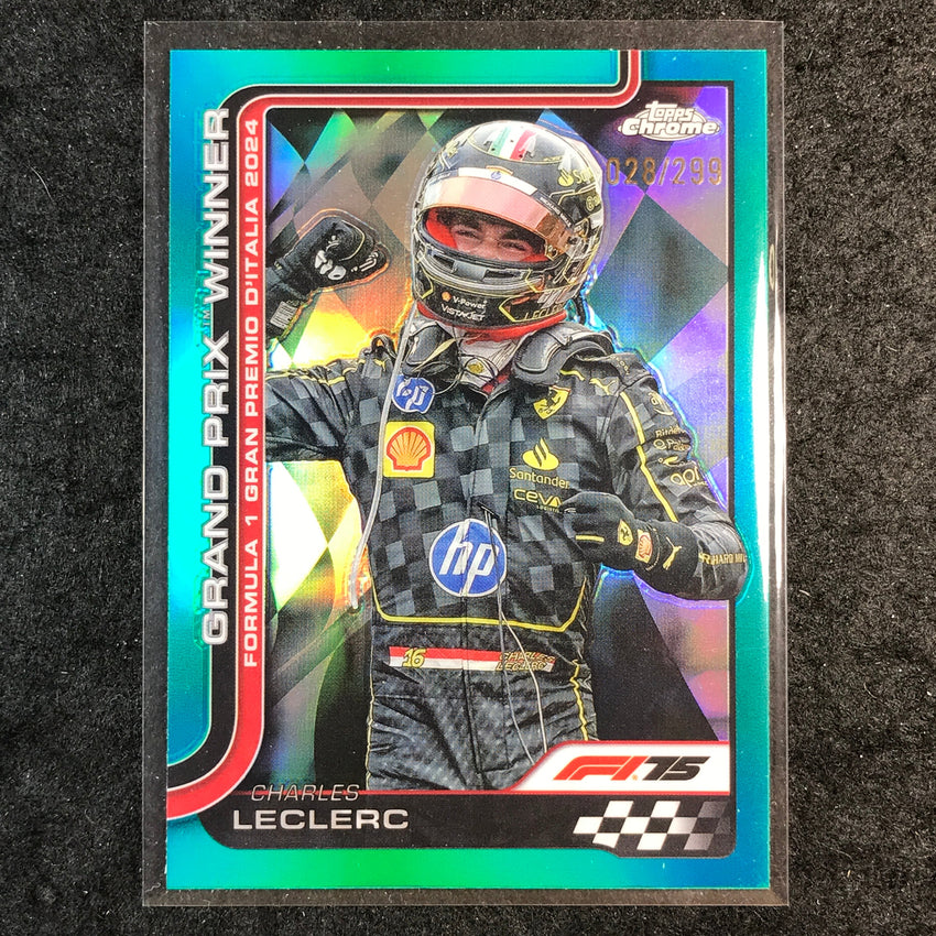 2025 Topps Chrome F1 CHARLES LECLERC Teal 28/299 #108