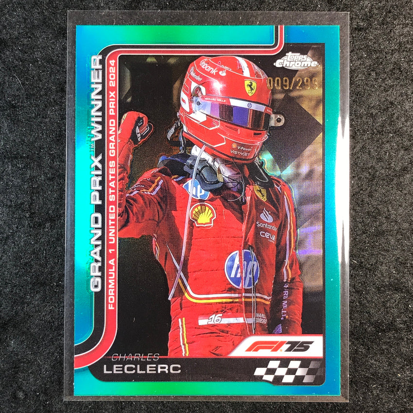 2025 Topps Chrome F1 CHARLES LECLERC Teal 9/299 #111