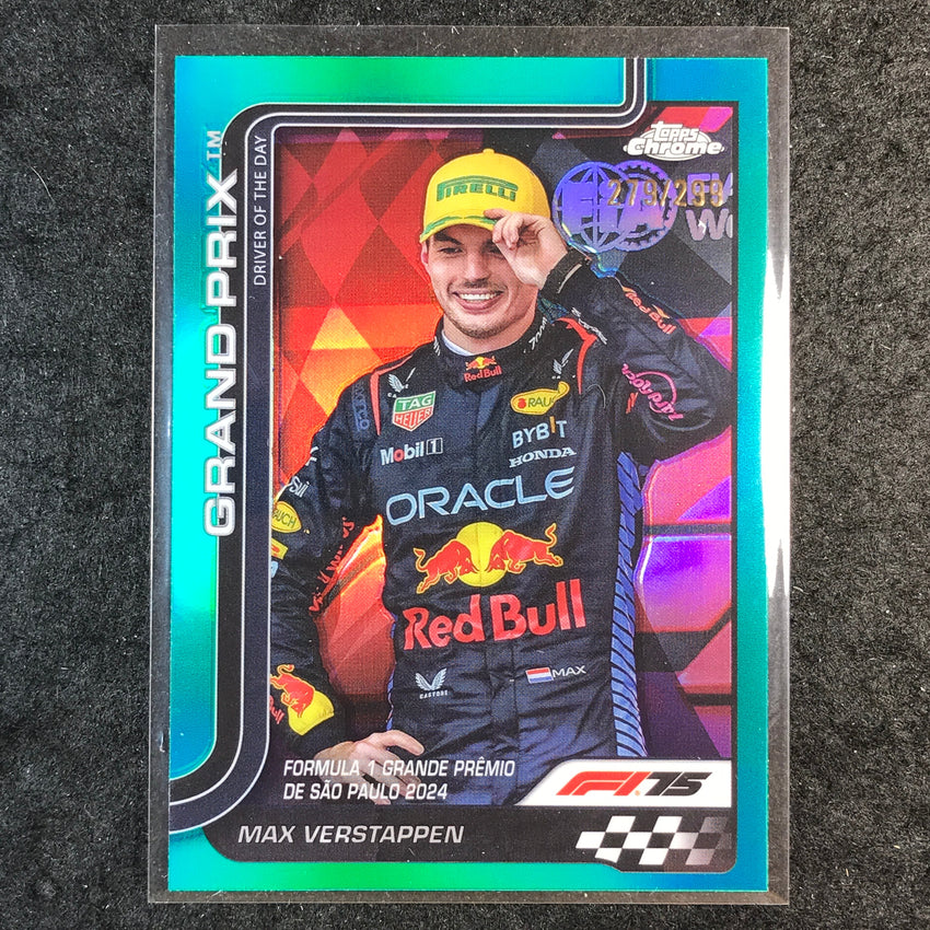 2025 Topps Chrome F1 MAX VERSTAPPEN Teal 279/299 #142