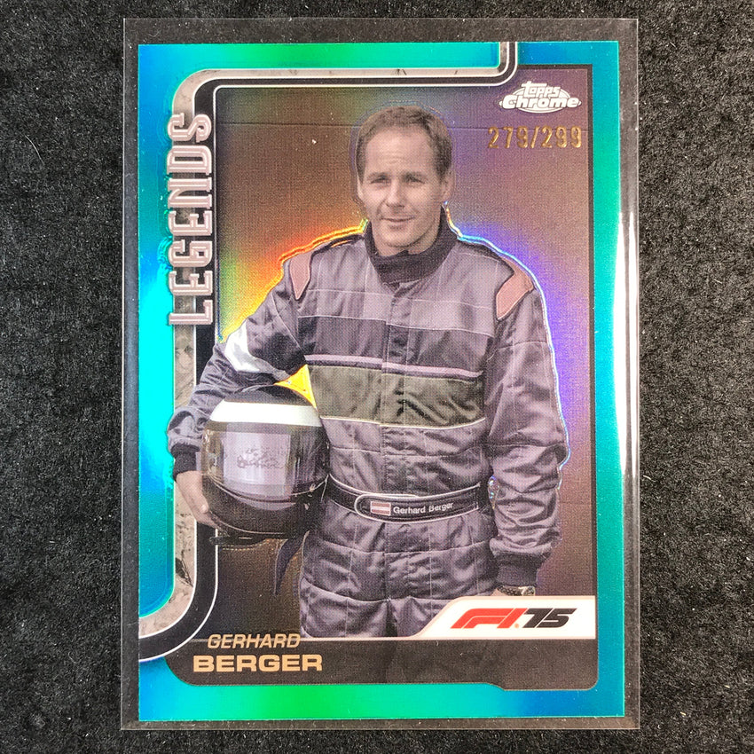 2025 Topps Chrome F1 GERHARD BERGER Legends Teal 279/299 #153
