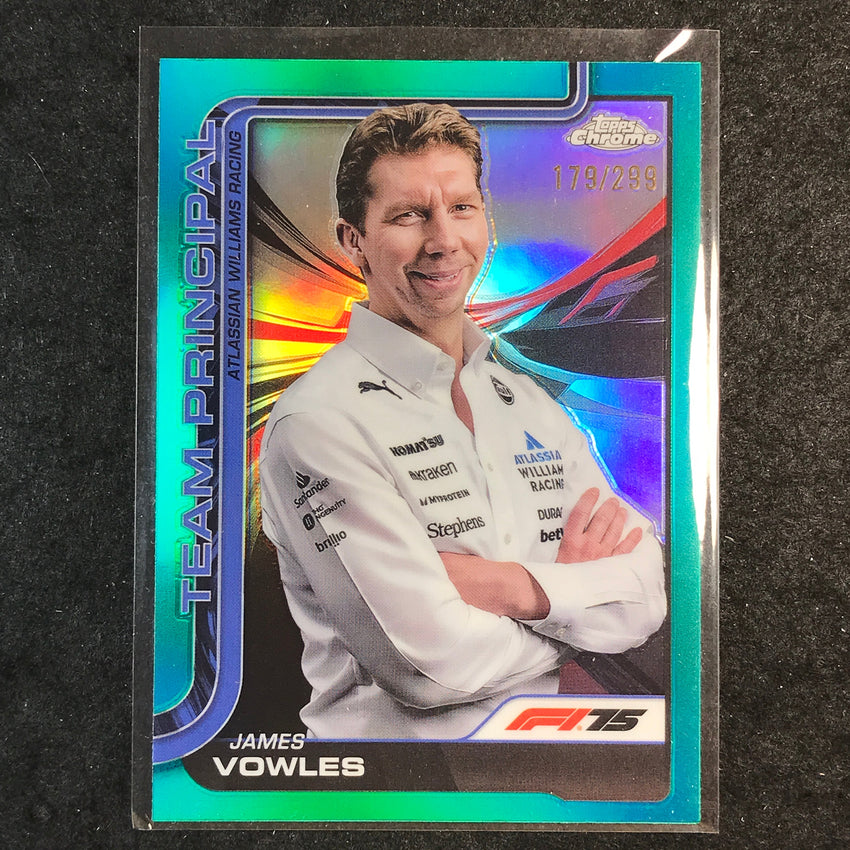 2025 Topps Chrome F1 JAMES VOWLES Team Principal Teal 179/299 #200