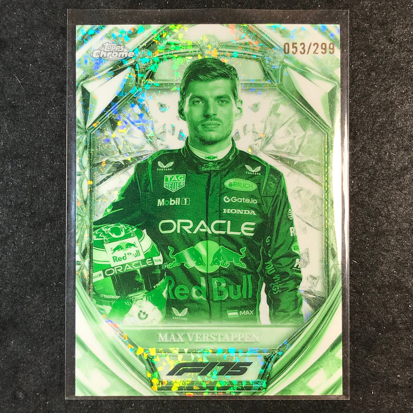 2025 Topps Chrome F1 MAX VERSTAPPEN Diamond 75th Anniversary Night Vision 53/299