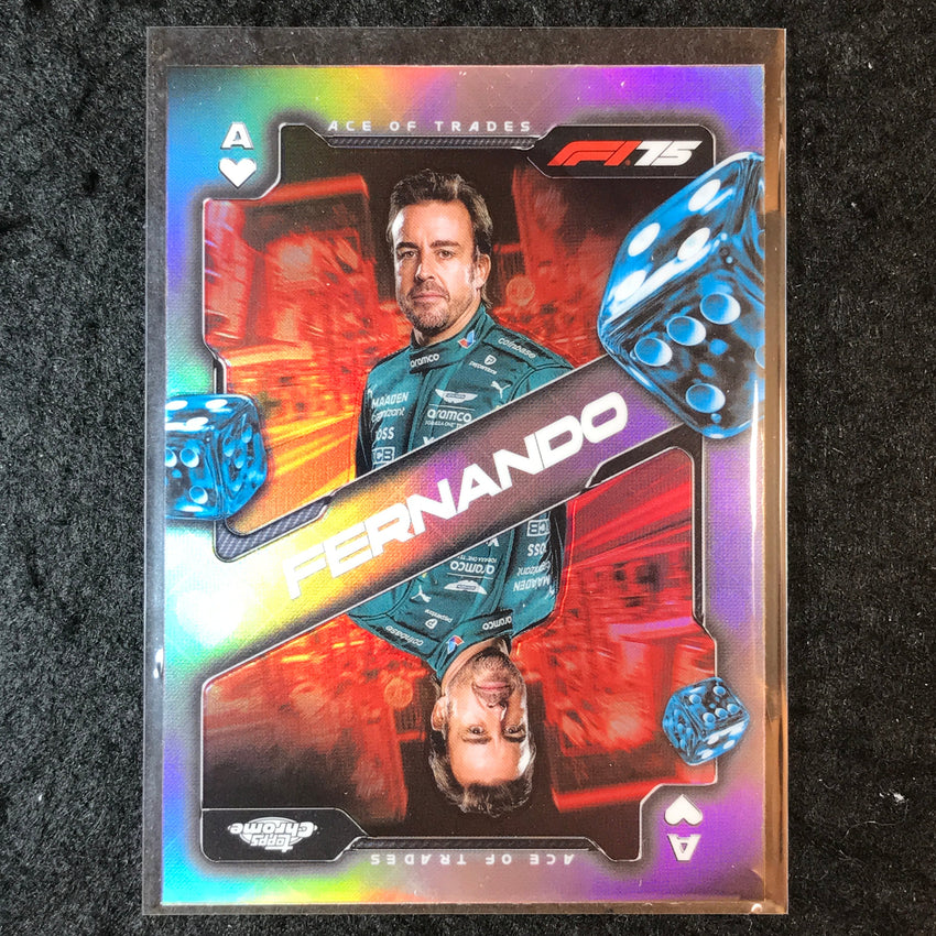 2025 Topps Chrome F1 FERNANDO ALONSO Ace of Trades #6