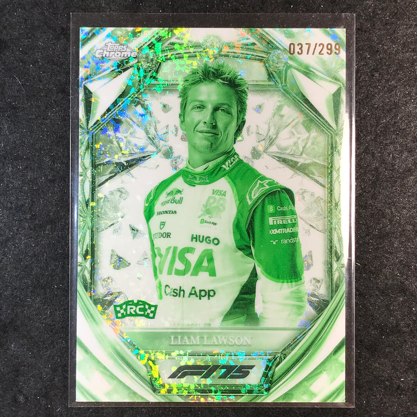 2025 Topps Chrome F1 LIAM LAWSON 75th Anniversary Rookie Night Vision 37/299 #11
