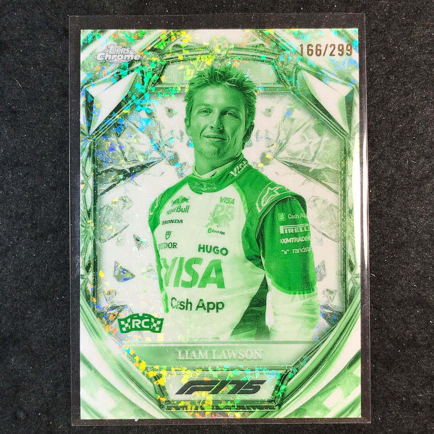 2025 Topps Chrome F1 LIAM LAWSON 75th Anniversary Rookie Night Vision 166/299