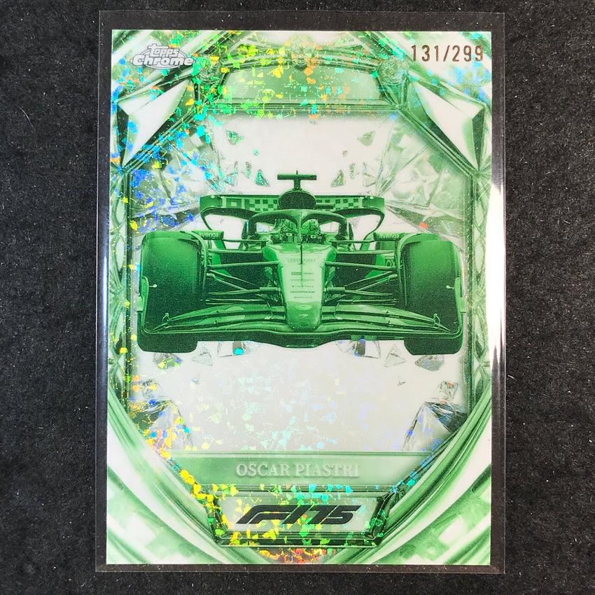 2025 Topps Chrome F1 OSCAR PIASTRI 75th Anniversary Night Vision 131/299 #26