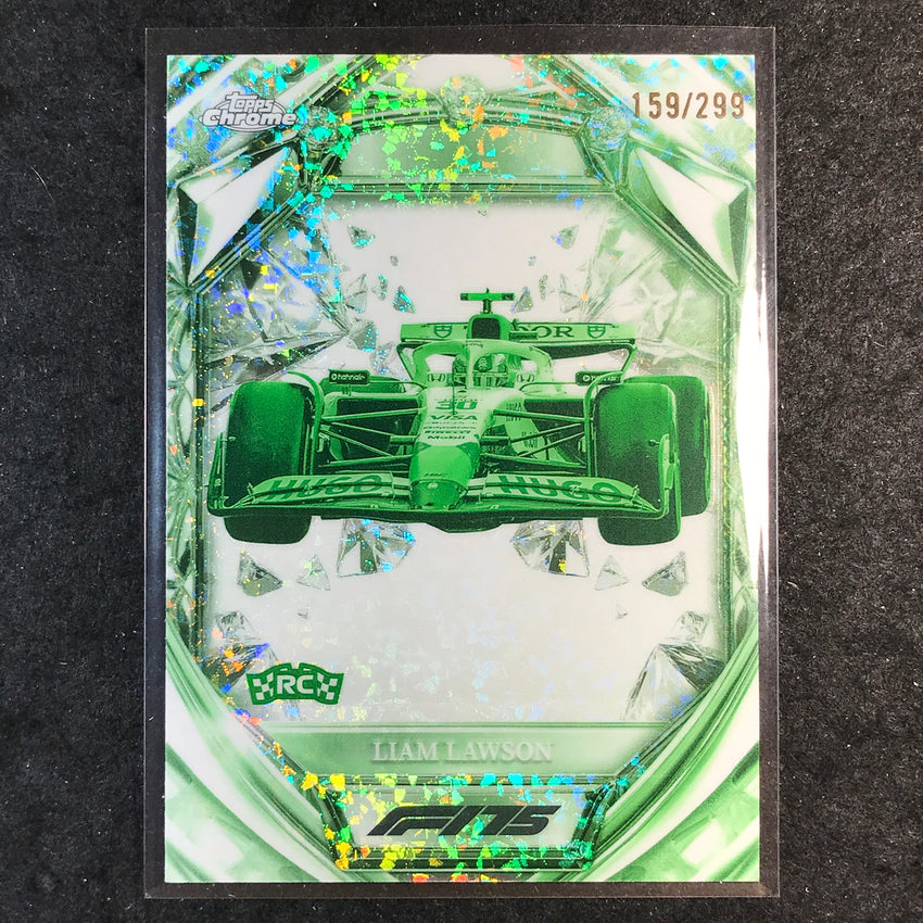 2025 Topps Chrome F1 LIAM LAWSON 75th Anniversary Rookie Night Vision 159/299