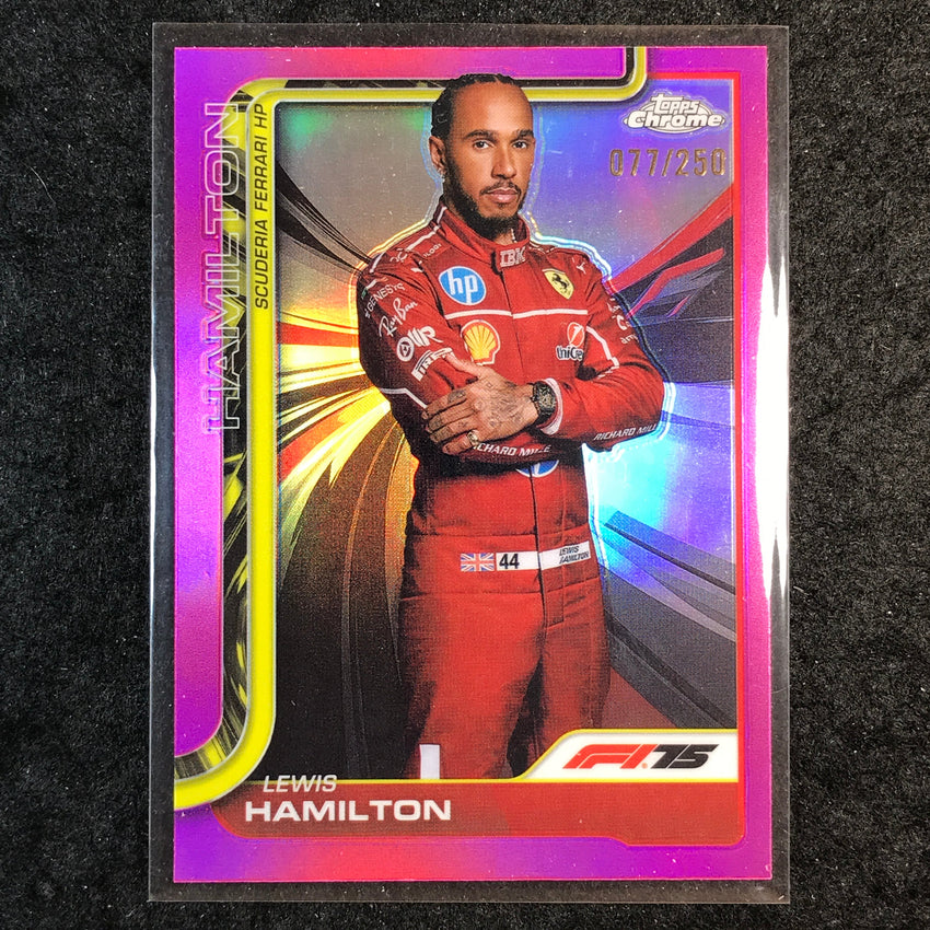 2025 Topps Chrome F1 LEWIS HAMILTON Pink 77/250 #4