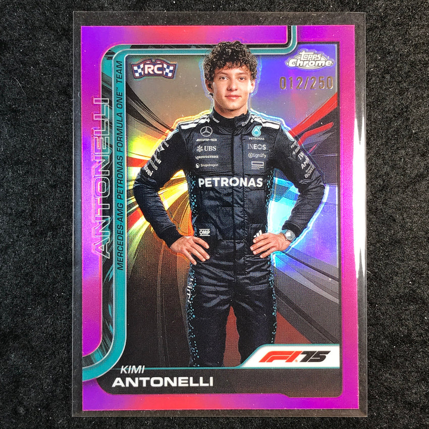 2025 Topps Chrome F1 KIMI ANTONELLI Rookie Pink 12/250 #8