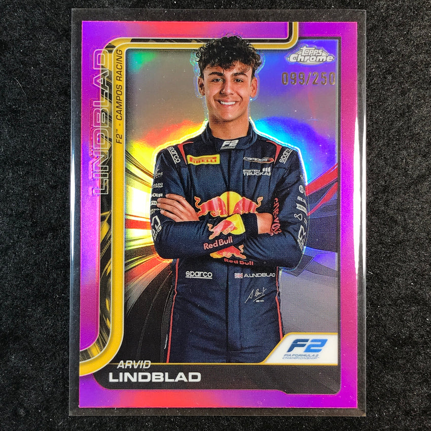 2025 Topps Chrome F1 ARVID LINDBLAD Pink 99/250 #23