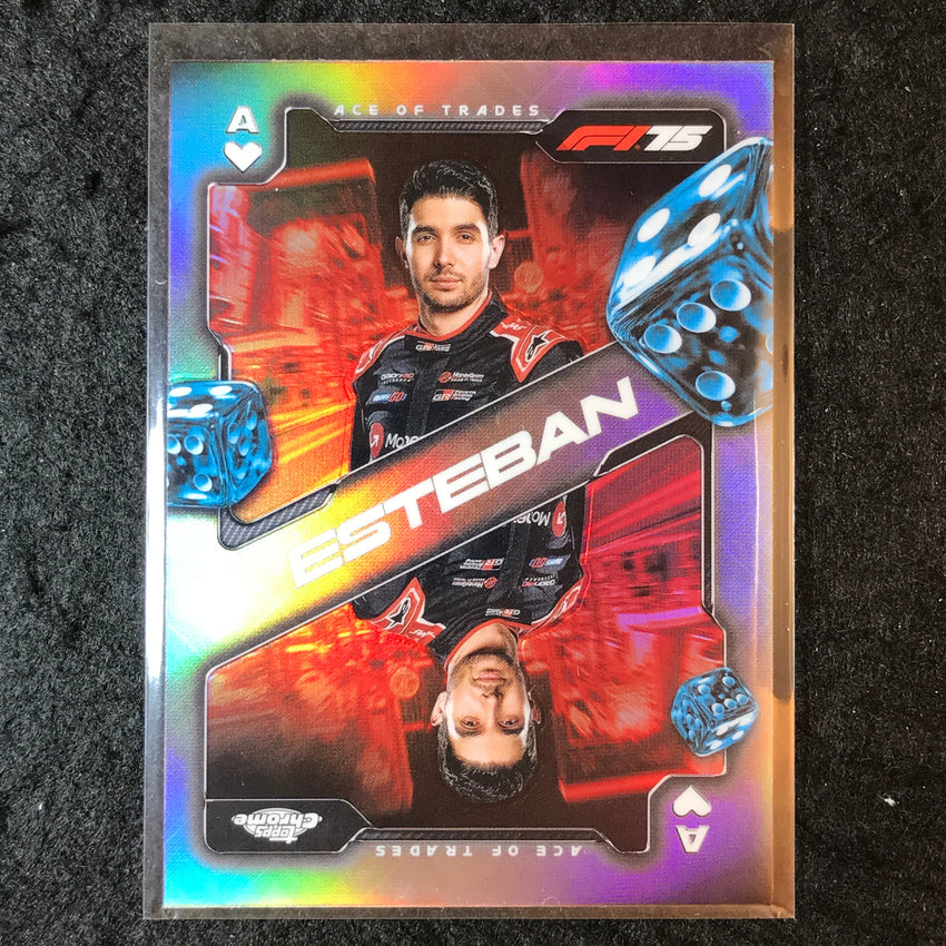 2025 Topps Chrome F1 ESTEBAN OCON Ace of Trades #8