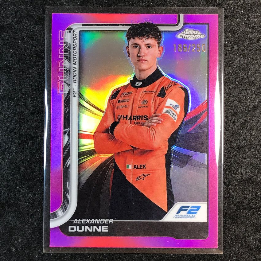 2025 Topps Chrome F1 ALEXANDER DUNNE Pink 186/250 #35