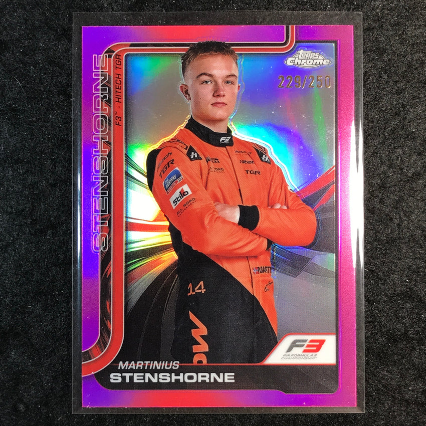 2025 Topps Chrome F1 MARTINIUS STENSHORNE Pink 229/250 #57