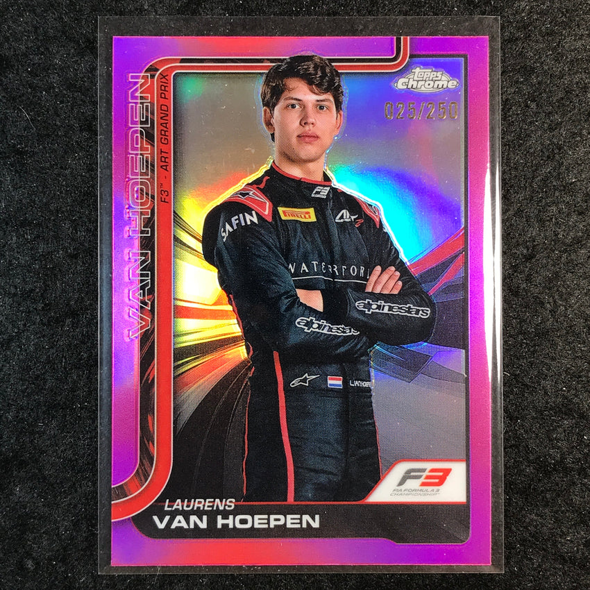 2025 Topps Chrome F1 LAURENS VAN HOEPEN Pink 25/250 #63