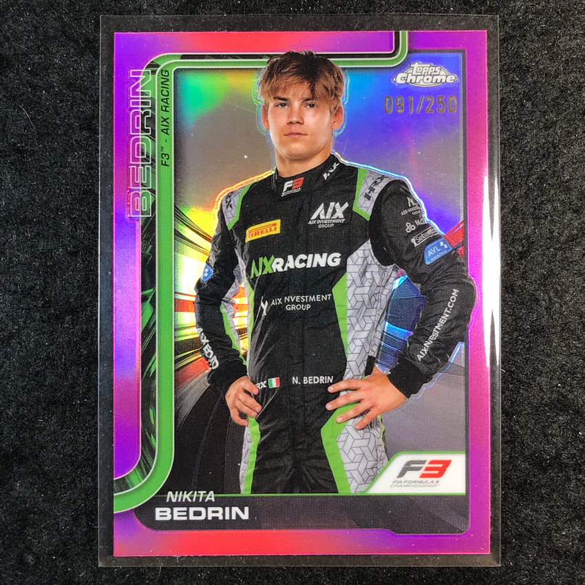 2025 Topps Chrome F1 NIKITA BEDRIN Pink 91/250 #66