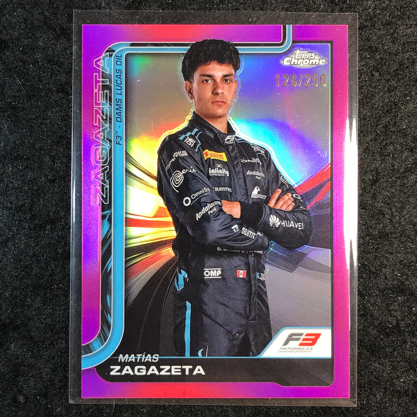 2025 Topps Chrome F1 MATIAS ZAGAZETA Pink 126/250 #70