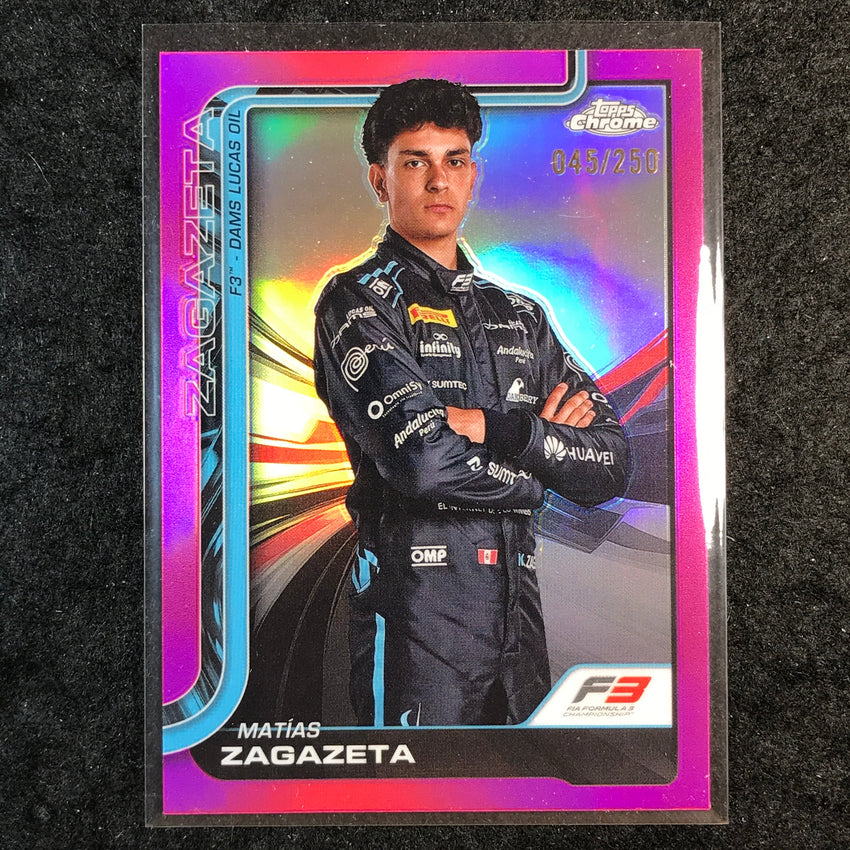 2025 Topps Chrome F1 MATIAS ZAGAZETA Pink 45/250 #70