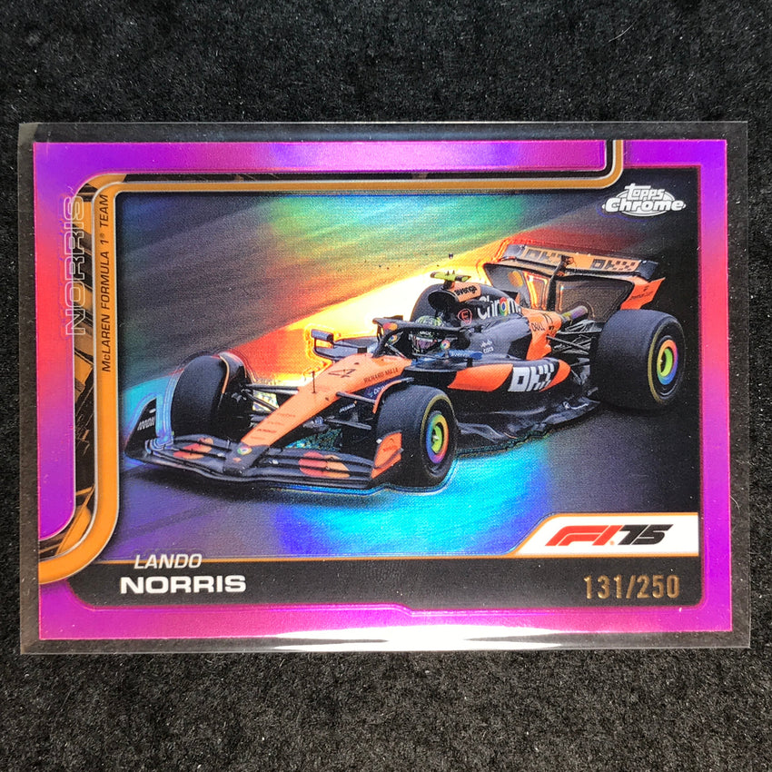 2025 Topps Chrome F1 LANDO NORRIS Pink 131/250 #77