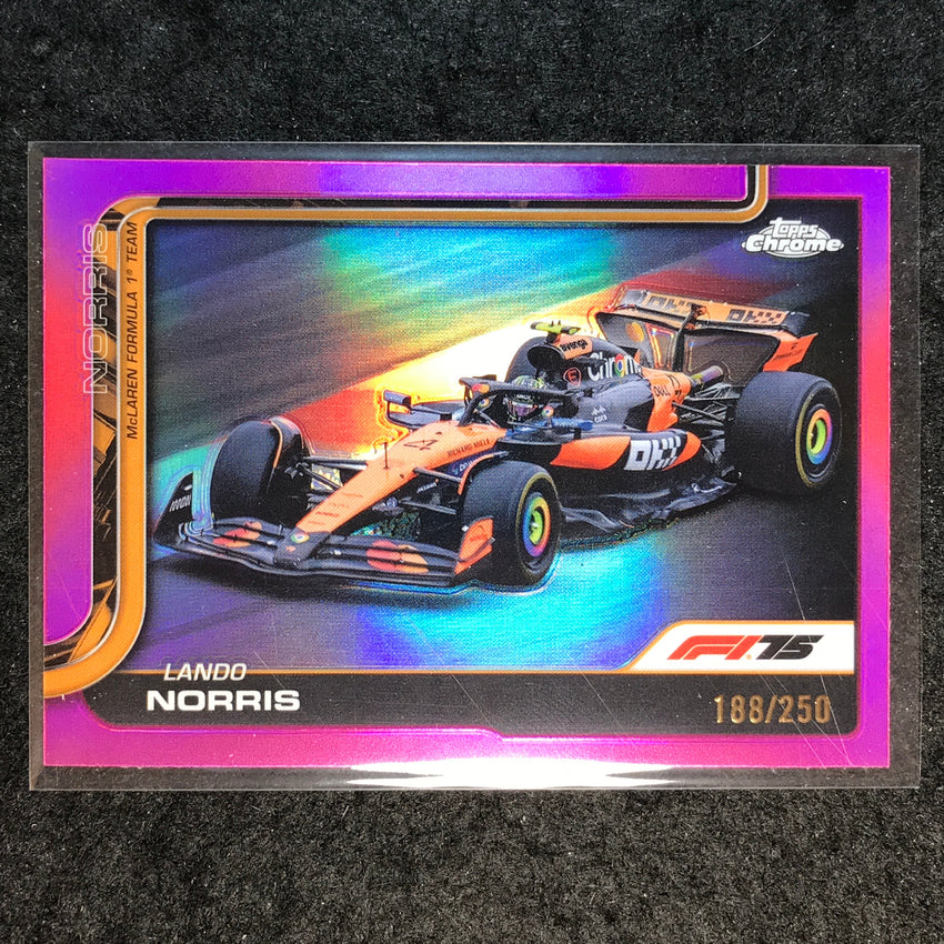 2025 Topps Chrome F1 LANDO NORRIS Pink 188/250 #77