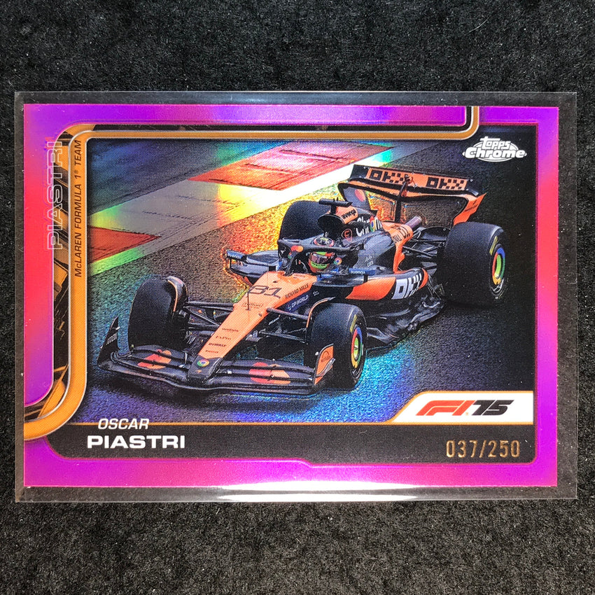 2025 Topps Chrome F1 OSCAR PIASTRI Pink 37/250 #78