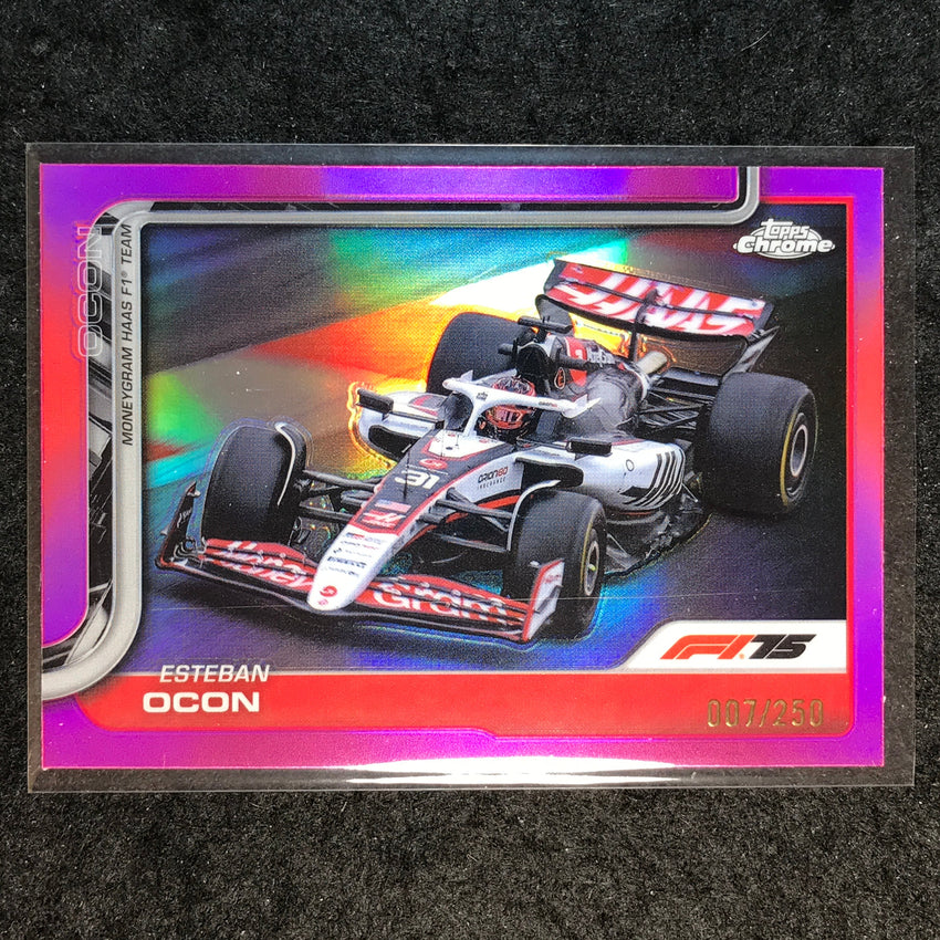 2025 Topps Chrome F1 ESTEBAN OCON Pink 7/250 #85