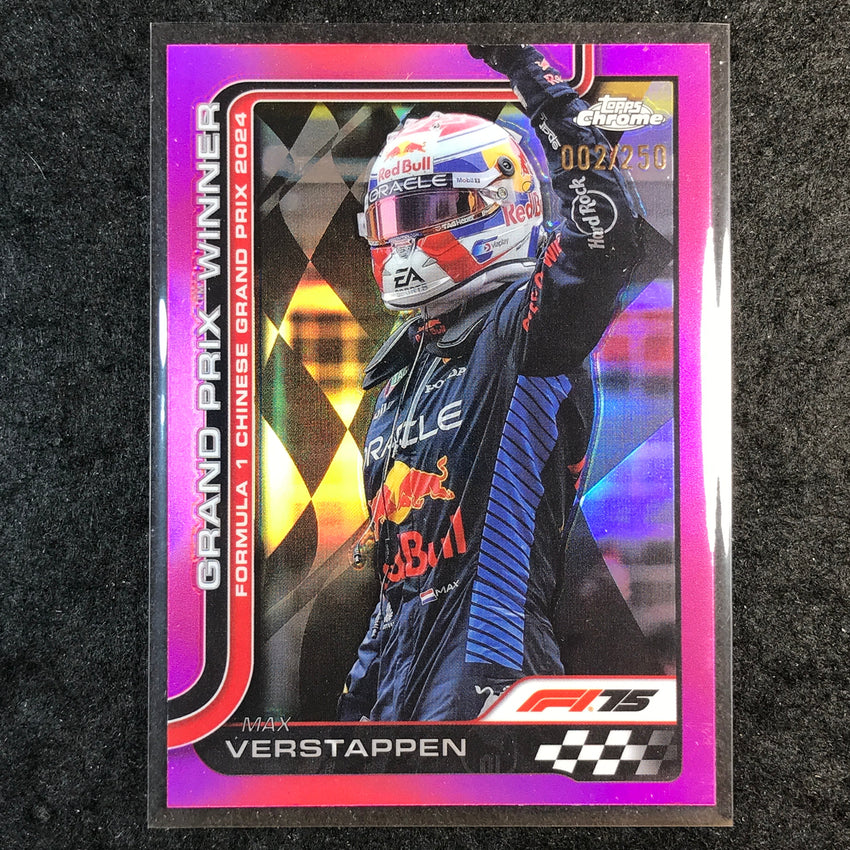 2025 Topps Chrome F1 MAX VERSTAPPEN Pink 2/250 #97