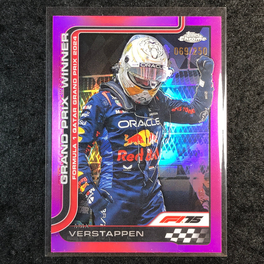 2025 Topps Chrome F1 MAX VERSTAPPEN Pink 69/250 #115