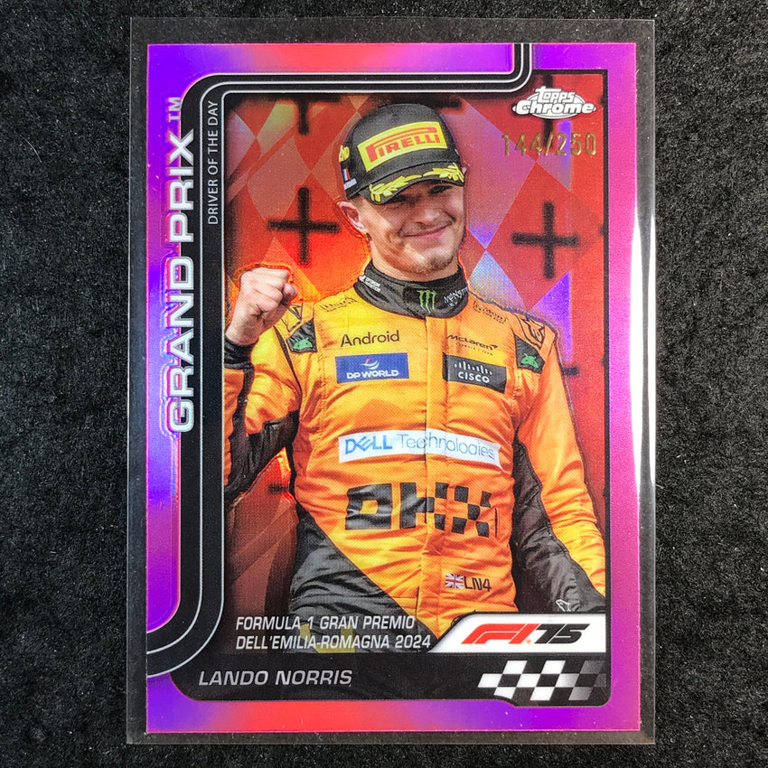 2025 Topps Chrome F1 LANDO NORRIS Pink 144/250 #128