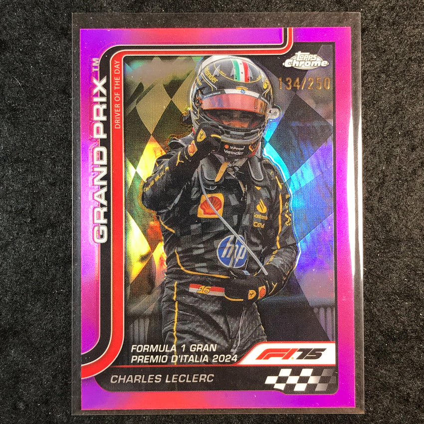 2025 Topps Chrome F1 CHARLES LECLERC Pink 134/250 #137