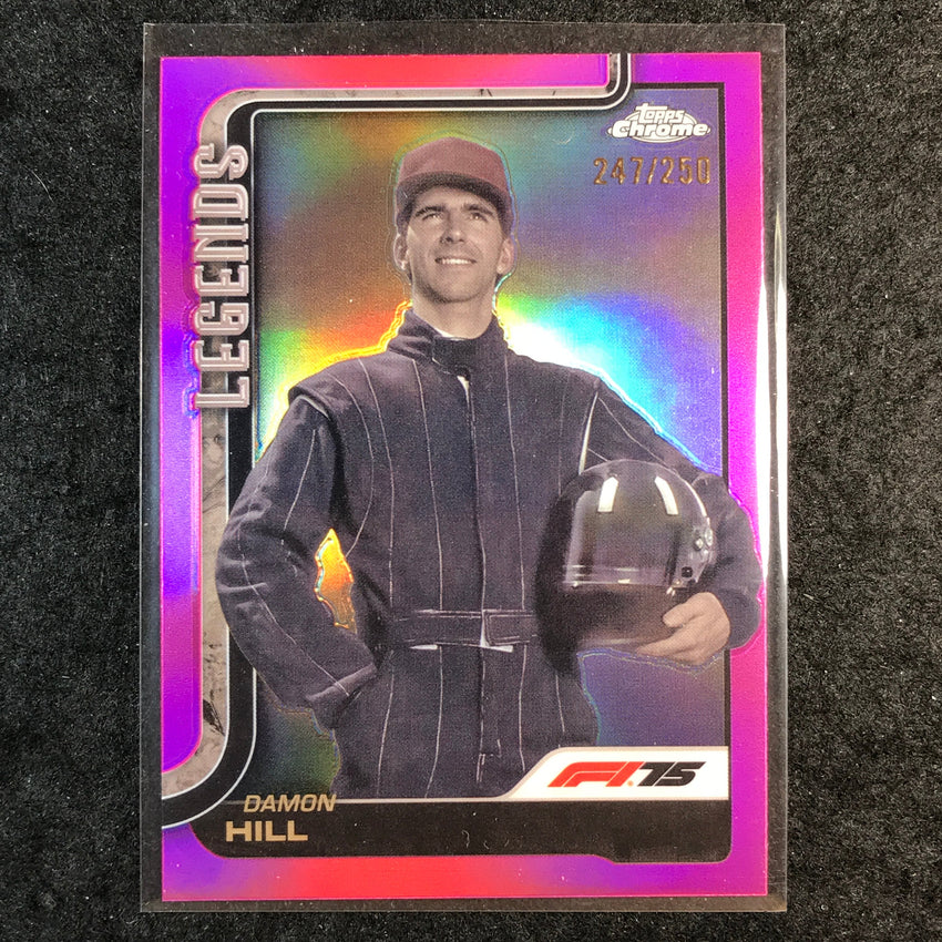 2025 Topps Chrome F1 DAMON HILL Legends Pink 247/250 #150
