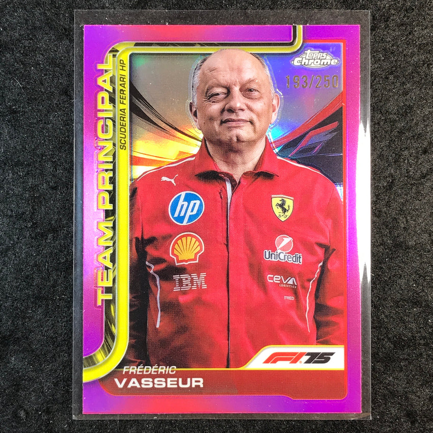 2025 Topps Chrome F1 FREDERIC VASSEUR Team Principal Pink 193/250 #193