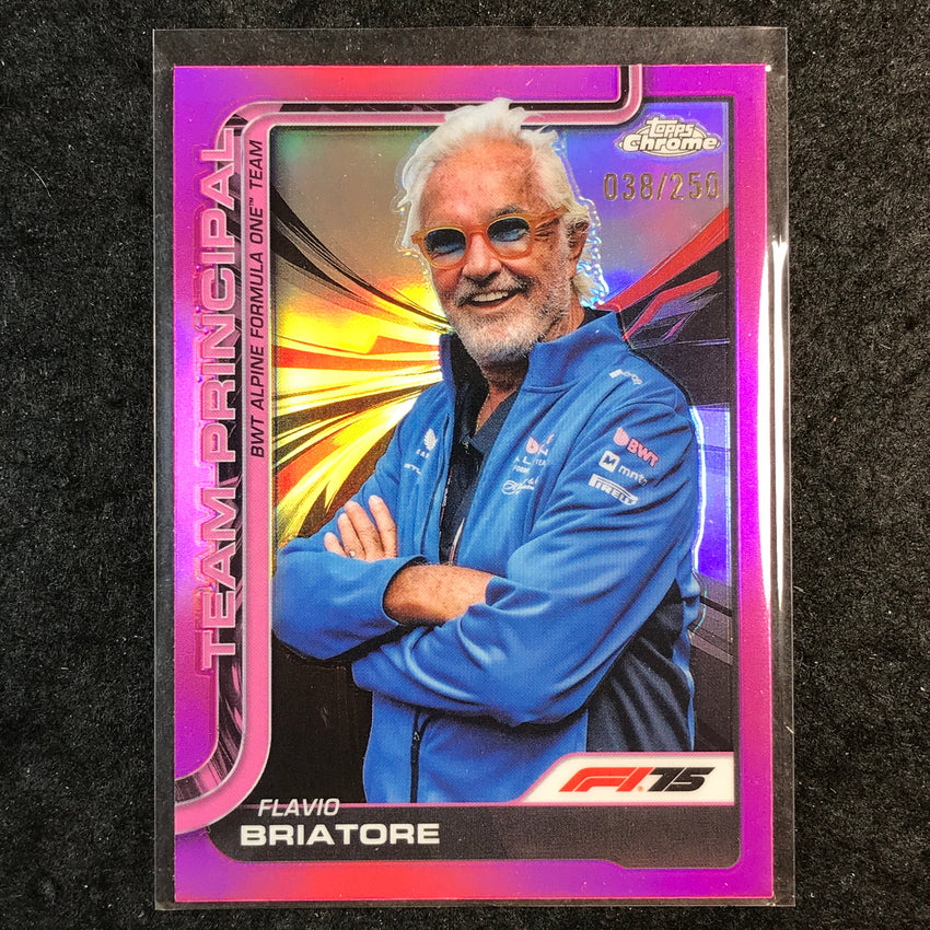 2025 Topps Chrome F1 FLAVIO BRIATORE Team Principal Pink 38/250 #199