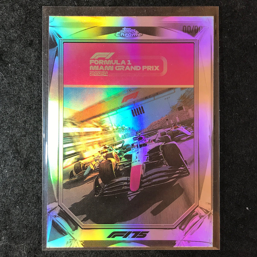2025 Topps Chrome F1 MIAMI GRAND PRIX 2024 Diamond Drivers #4