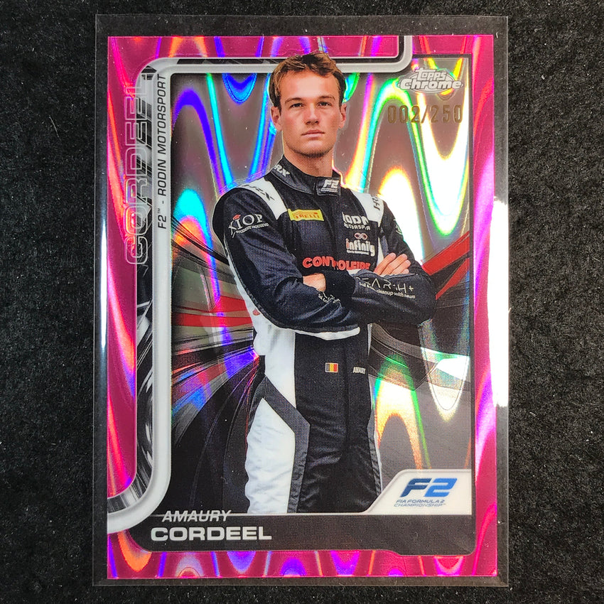 2025 Topps Chrome F1 AMAURY CORDEEL Pink RayWave 2/250 #36