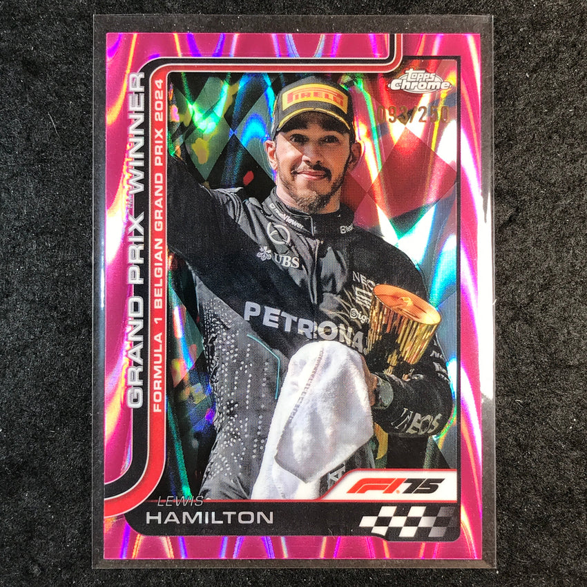 2025 Topps Chrome F1 LEWIS HAMILTON Pink RayWave 93/250 #106
