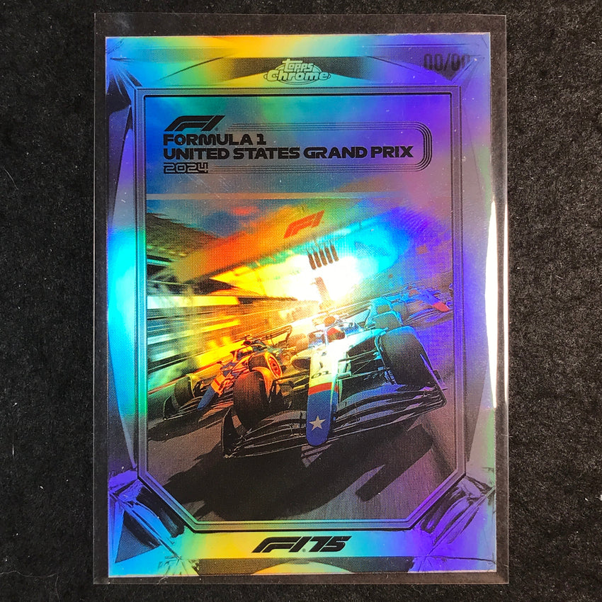 2025 Topps Chrome F1 UNITED STATES GRAND PRIX 2024 Diamond Drivers #8