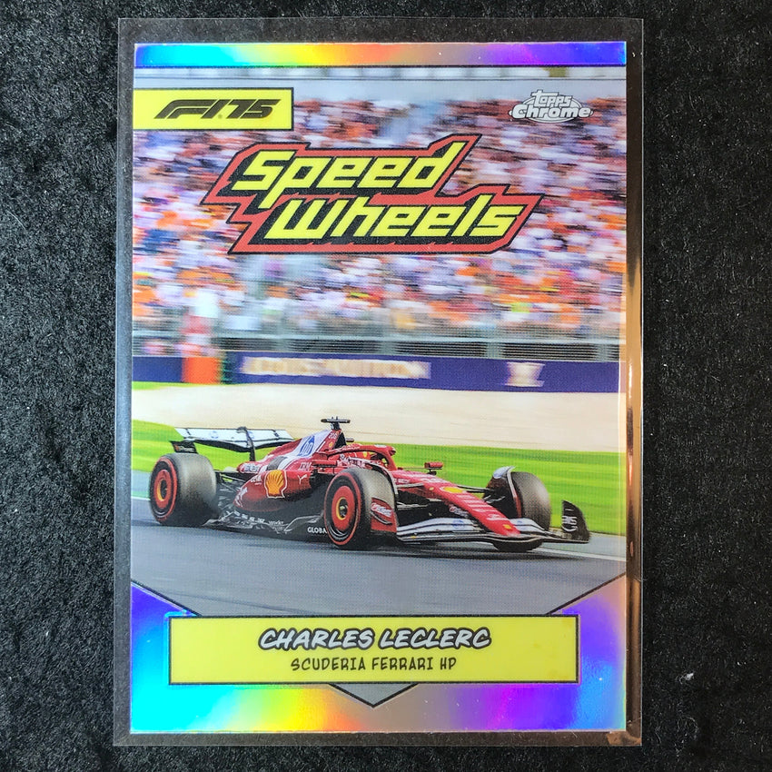 2025 Topps Chrome F1 CHARLES LECLERC 1975 Speed Wheels #75-SF
