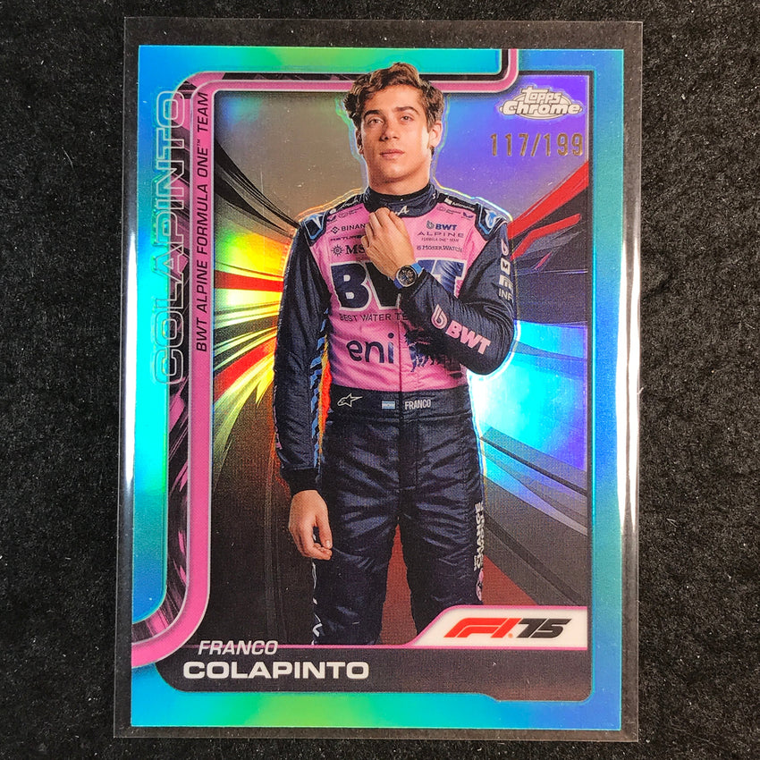 2025 Topps Chrome F1 FRANCO COLAPINTO Aqua 117/199 #15