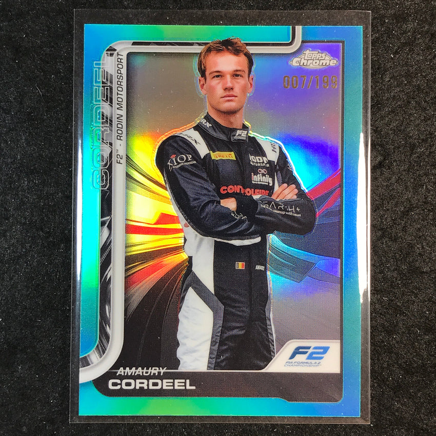 2025 Topps Chrome F1 AMAURY CORDEEL Aqua 7/199 #36