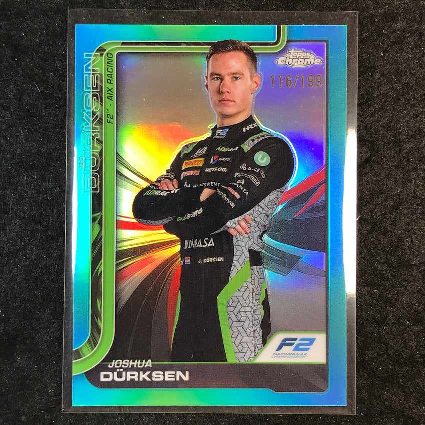 2025 Topps Chrome F1 JOSHUA DURKSEN Aqua 116/199 #37