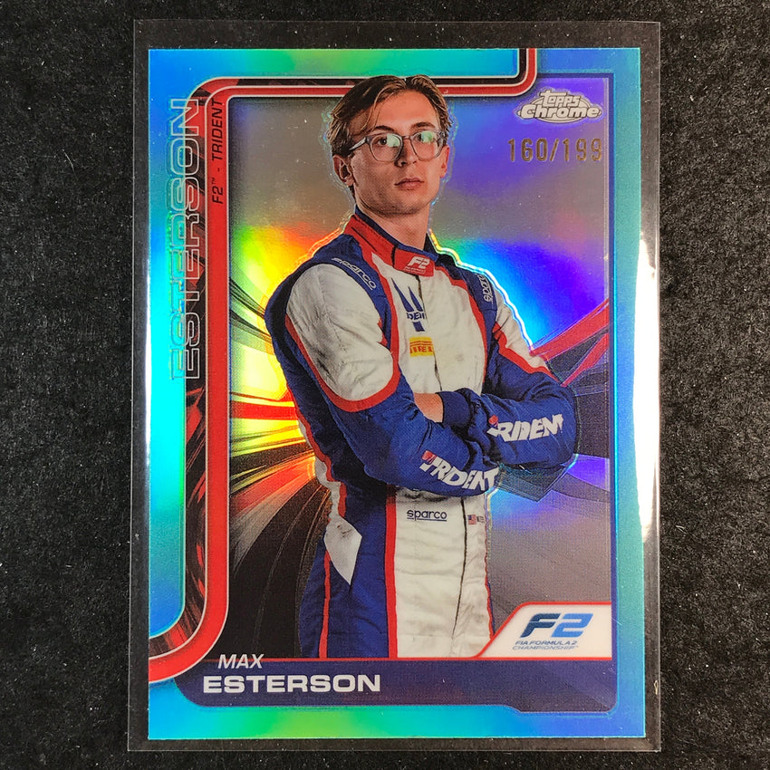 2025 Topps Chrome F1 MAX ESTERSON Aqua 160/199 #39