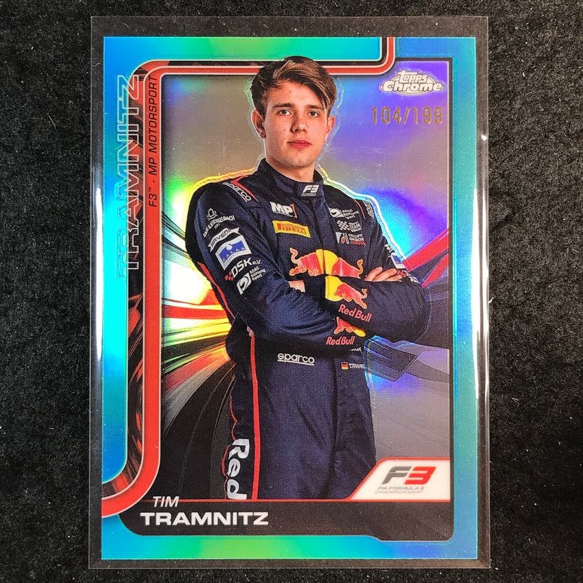 2025 Topps Chrome F1 TIM TRAMNITZ Aqua 104/199 #49