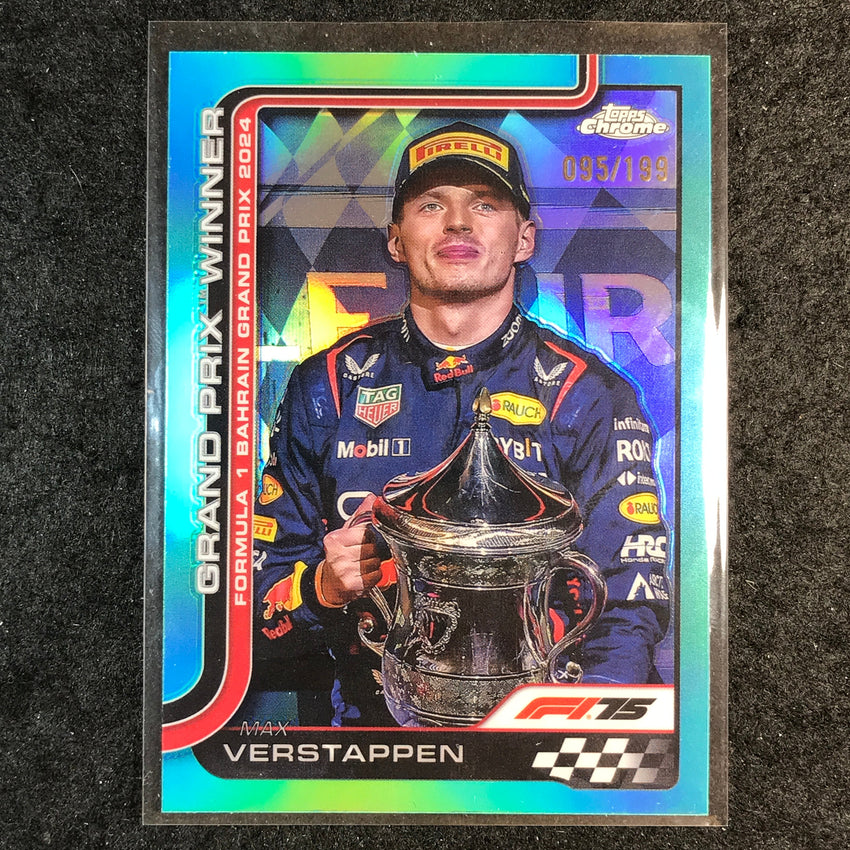 2025 Topps Chrome F1 MAX VERSTAPPEN Aqua 95/199 #93