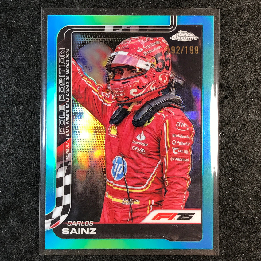 2025 Topps Chrome F1 CARLOS SAINZ Aqua 192/199 #121