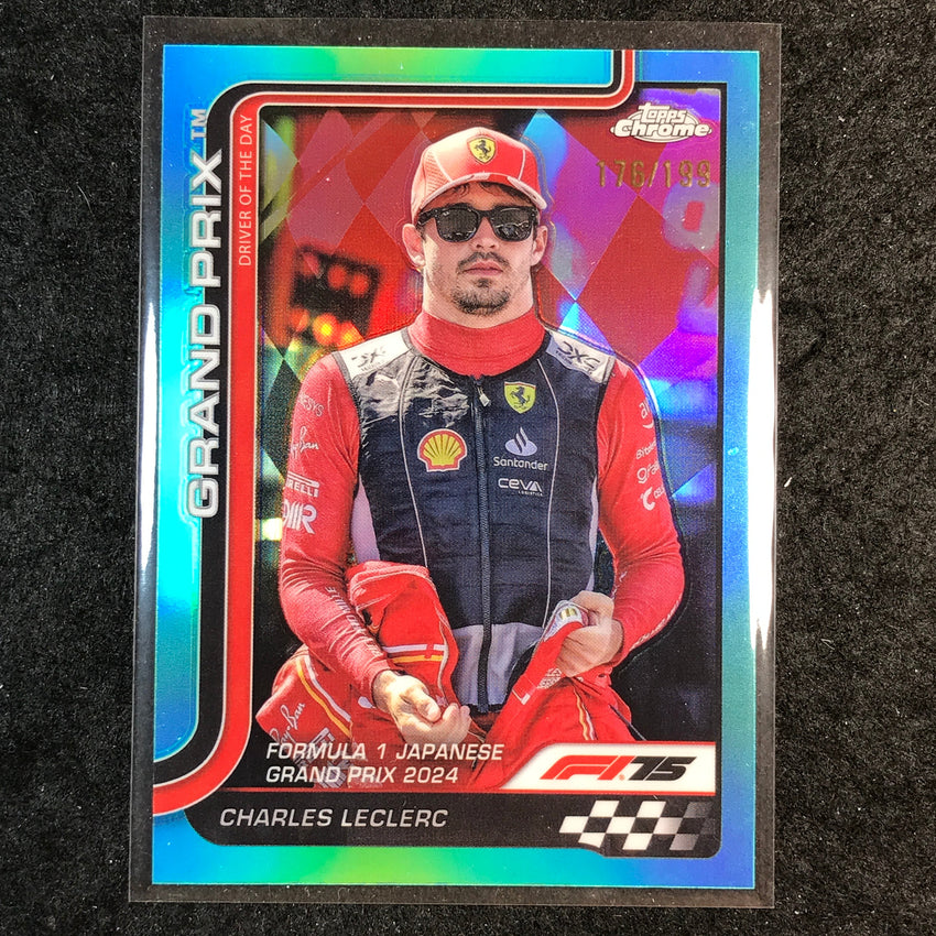 2025 Topps Chrome F1 CHARLES LECLERC Aqua 176/199 #125