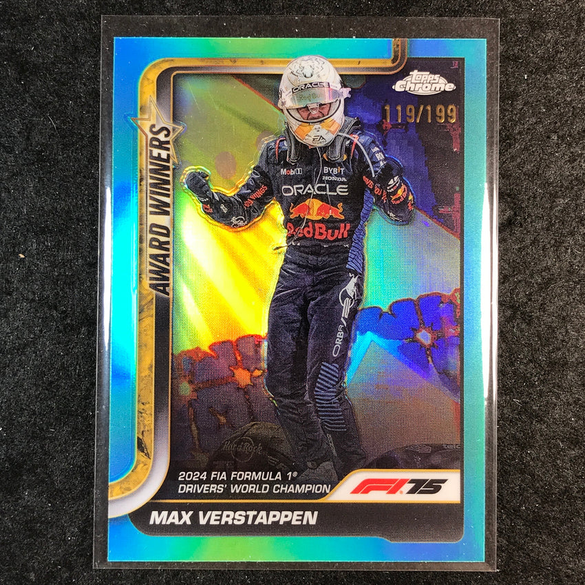 2025 Topps Chrome F1 MAX VERSTAPPEN Aqua 119/199 #148