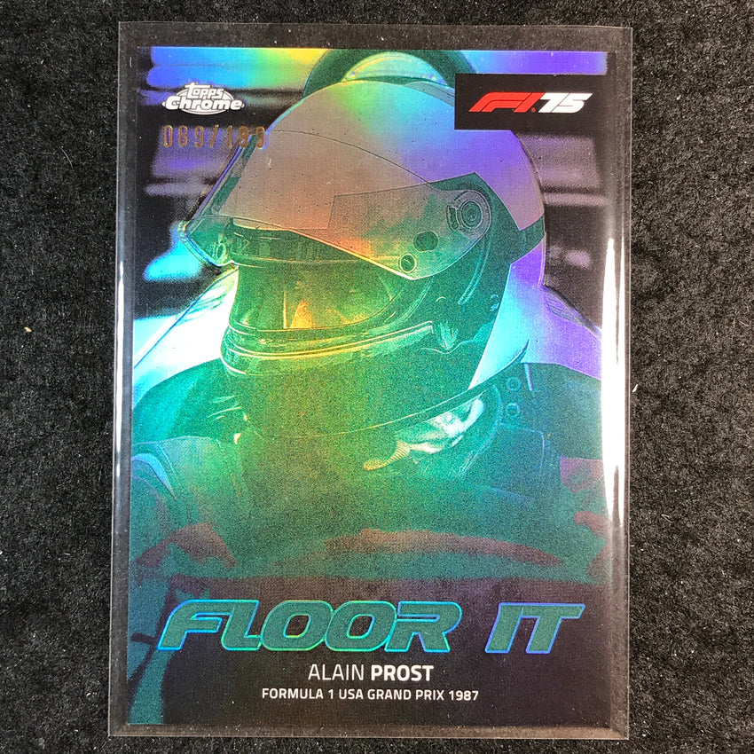 2025 Topps Chrome F1 ALAIN PROST Floor It Aqua 89/199 #1